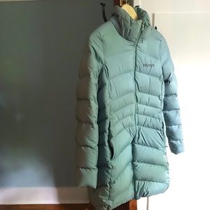 Marmot Long Puffy Sage Green Size S